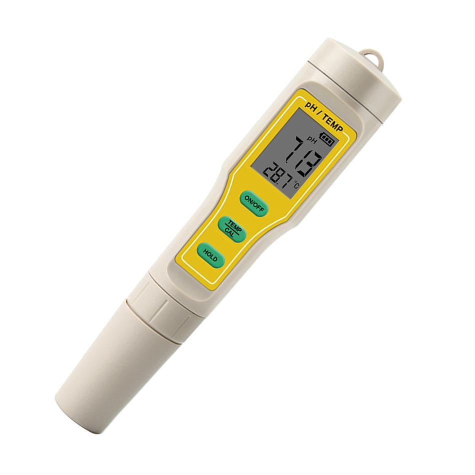 Digitaler PH-TEMP-Tester-Messstift für Aquarium, Pool, Wein, Wasser, Labor, Lebensmittel