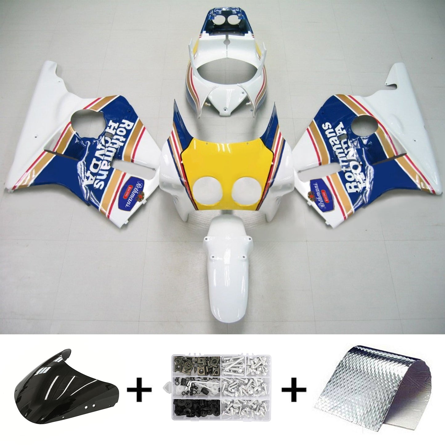 Amotopart 1987-1989 Honda CBR400RR NC23 Verkleidungssatz