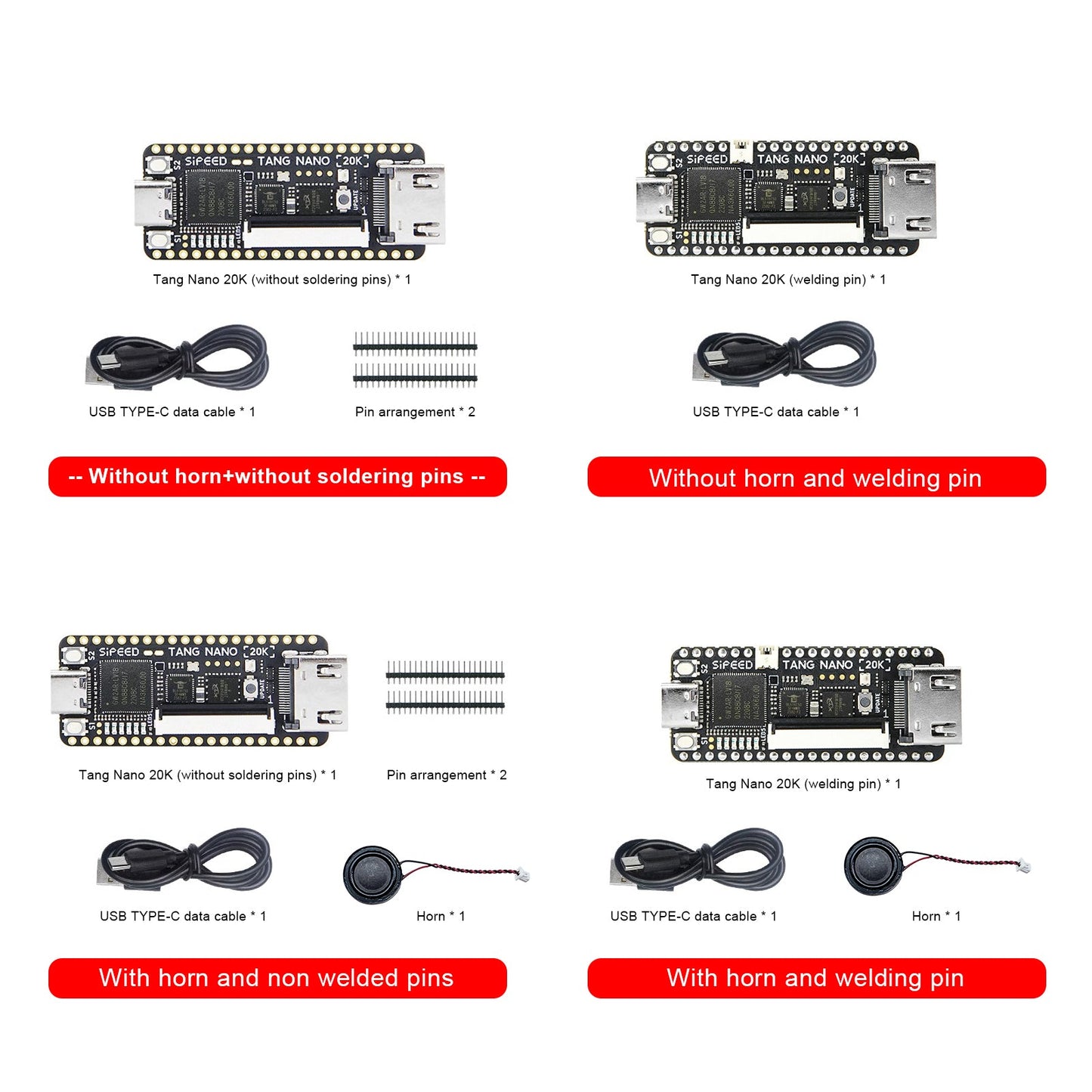 Sipeed Tang Nano 20K Entwicklungsboard Open Source FPGA Retro-Spiel mit Lautsprecher