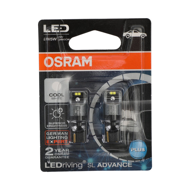2x Für OSRAM 2980CW Auto Zusatzbirnen LED W5W 12V1.5W W2.1x9.5d Generic