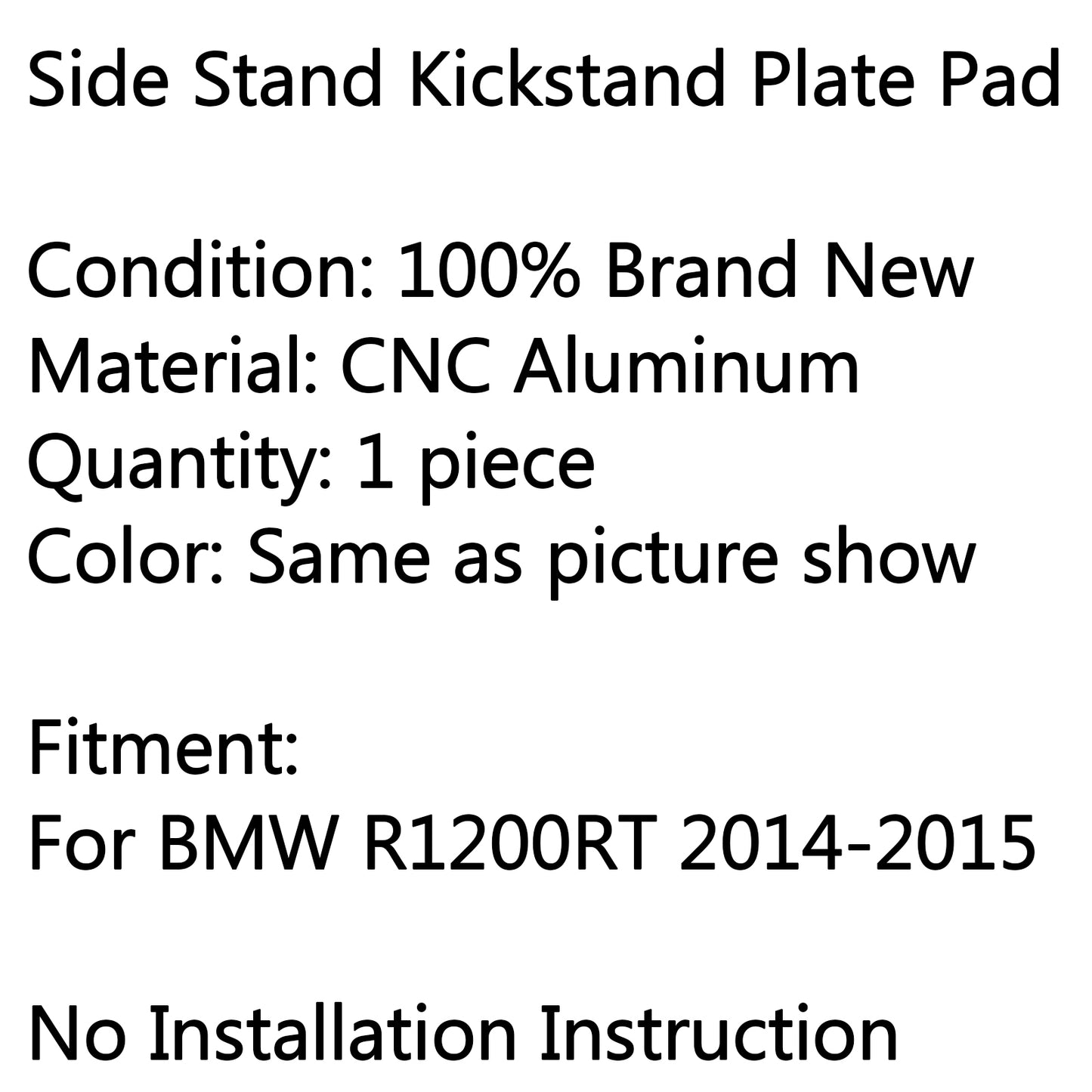 Seitenständer Ständer Stützplatte Fußpolster Für BMW R1200RT 2014-2015