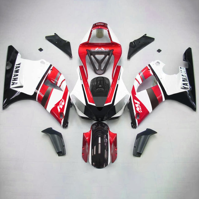 Amotopart 2000-2001 Yamaha YZF1000 R1 Red & White Abzugskit