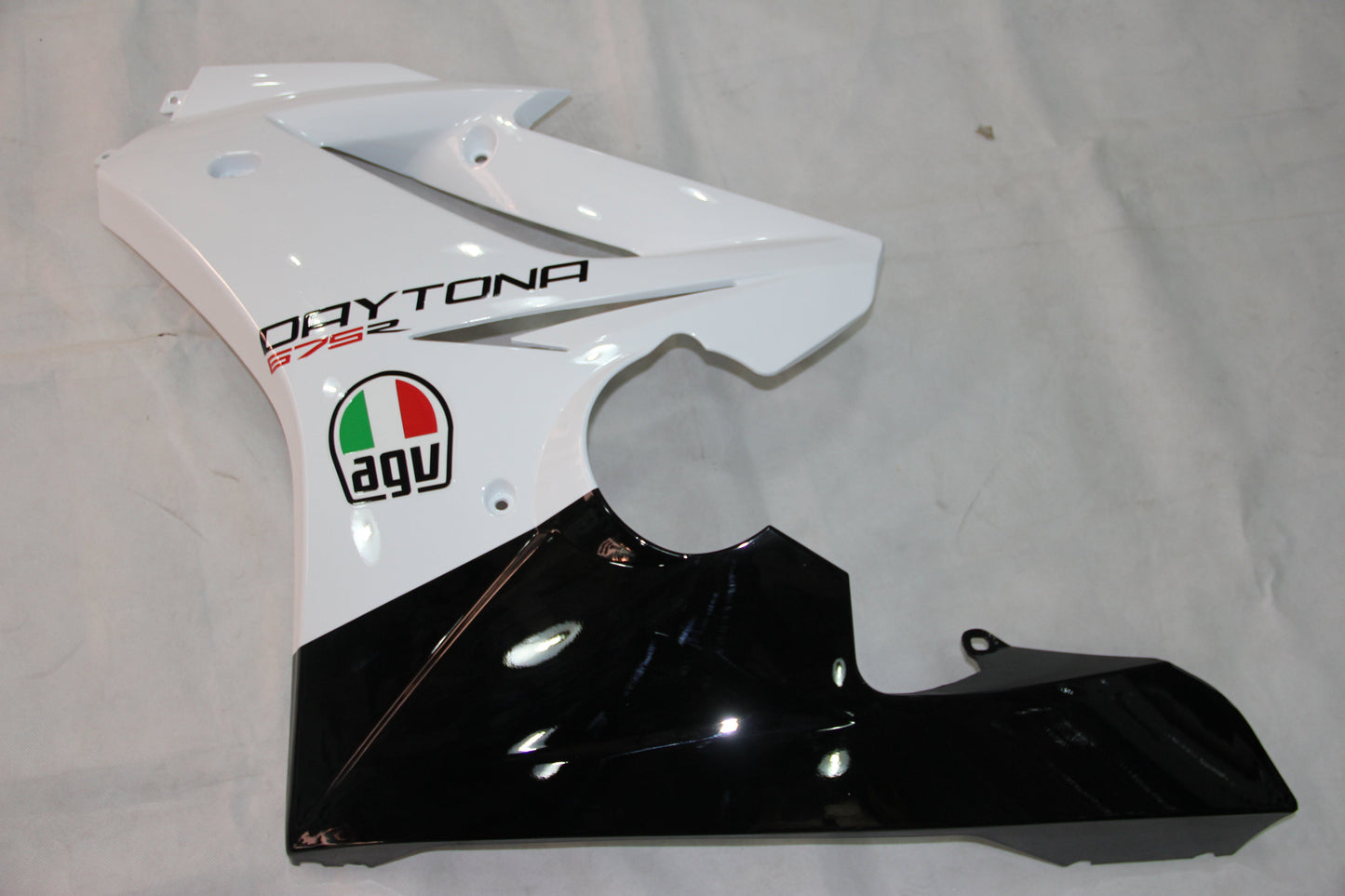 Amotopart 2009-2012 Triumph Daytona 675 Kit de carénage blanc