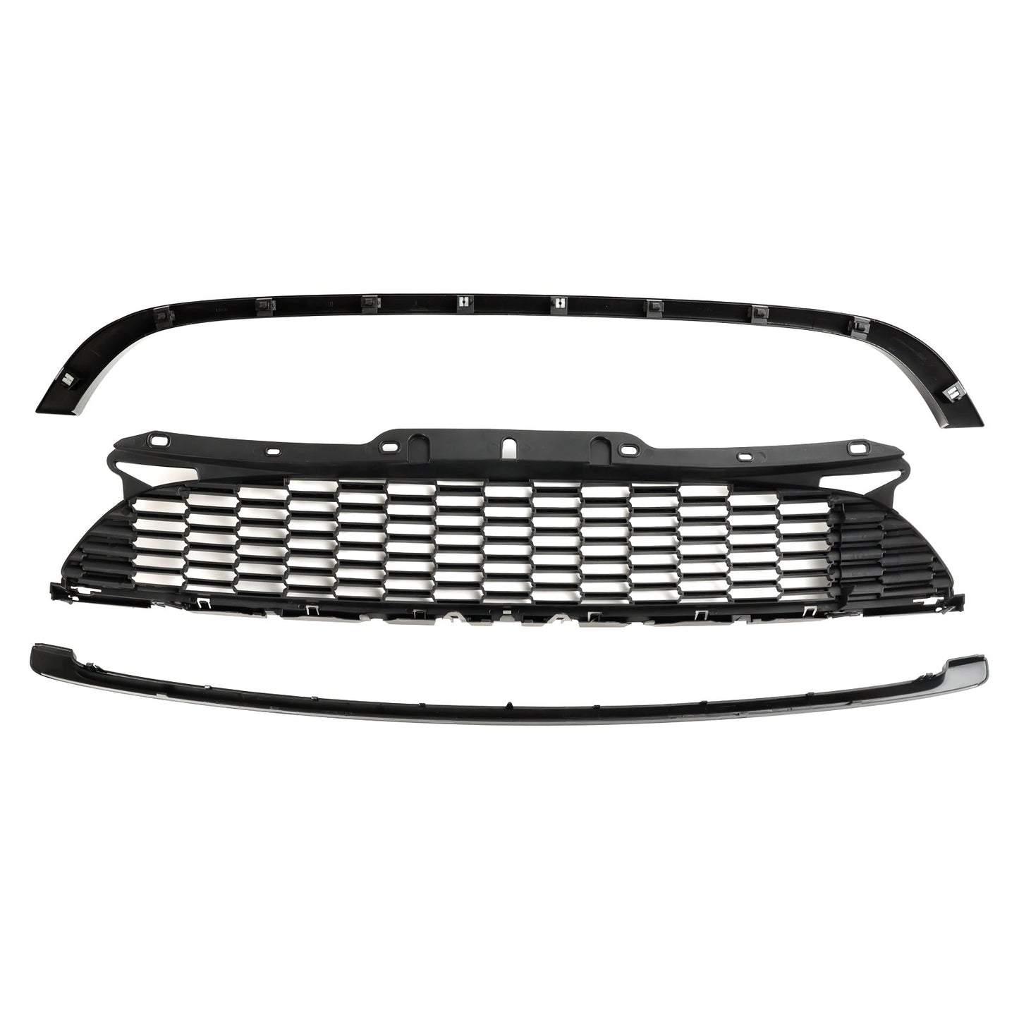 MINI R57 Cooper S &amp; JCW 2-Türer Cabrio 2009–2013, 3 Stück, gl?nzend schwarzer Frontgrill