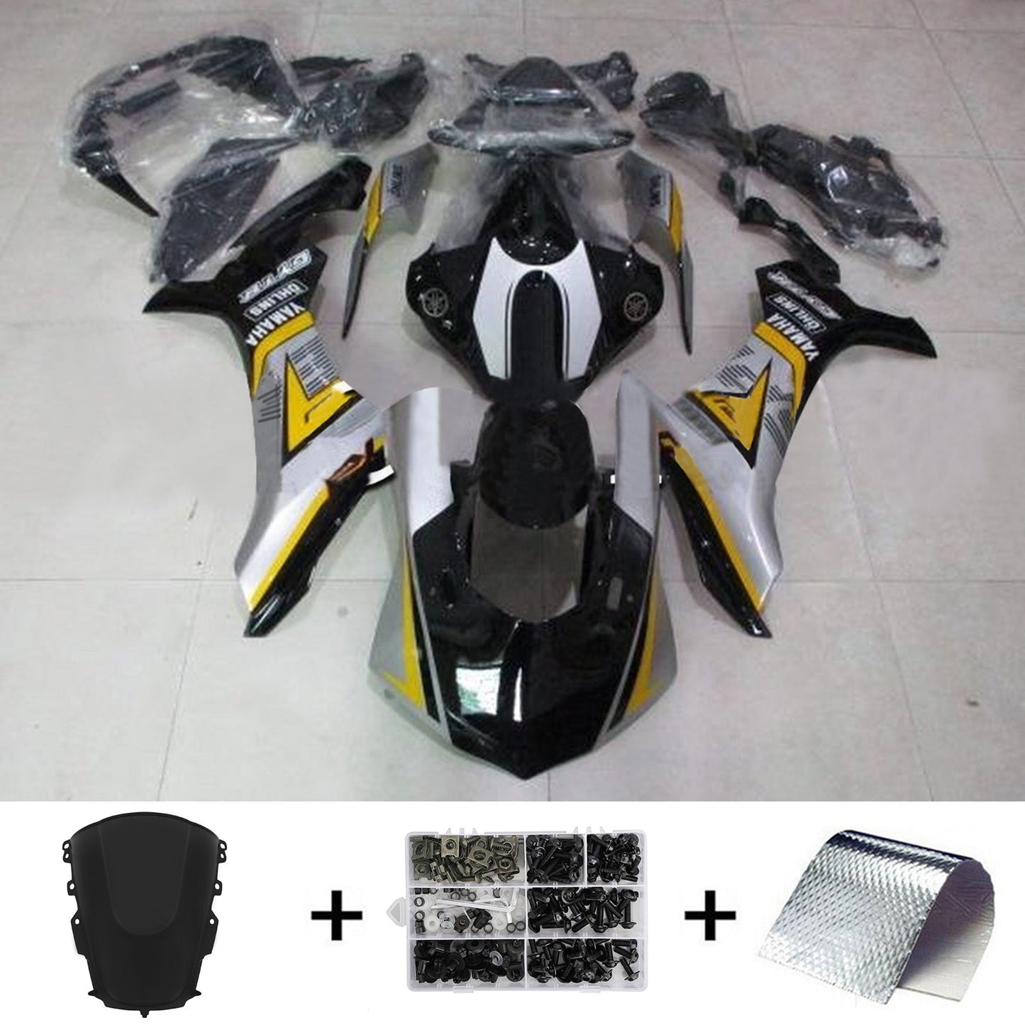 Amotopart Yamaha YZF R1 2020-2024 Verkleidungskit Karosserie Plastikabbs