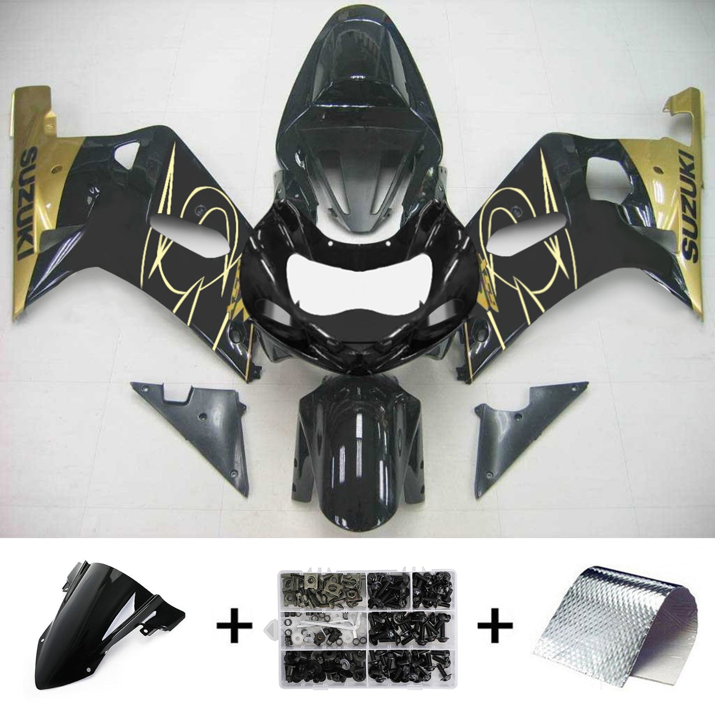 Amotopart Suzuki GSXR750 2001-2003 Verkleidungskit Karosserie Plastik