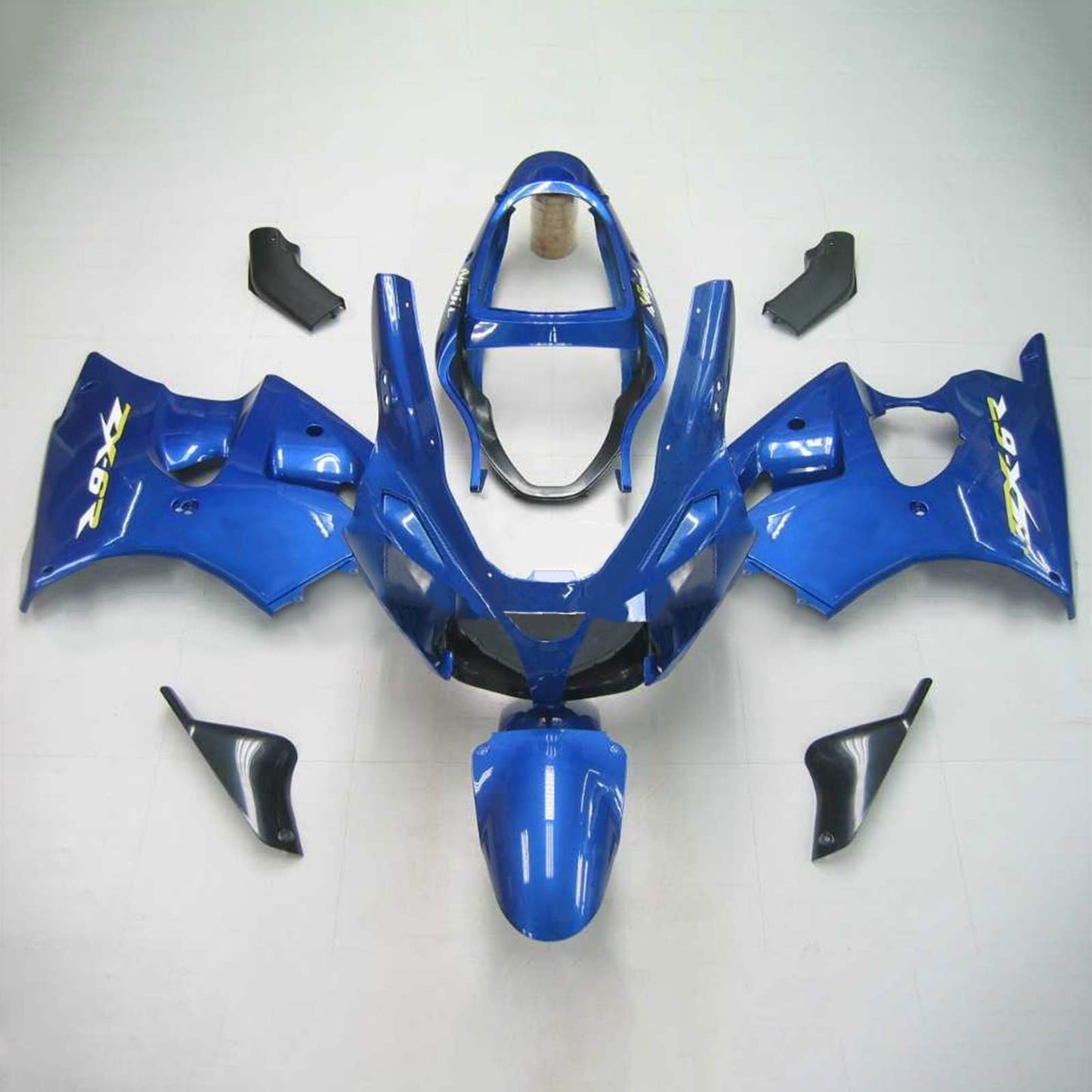 Amotopart 2000-2002 Kawasaki ZX6R Verkleidung hellblaues Kit