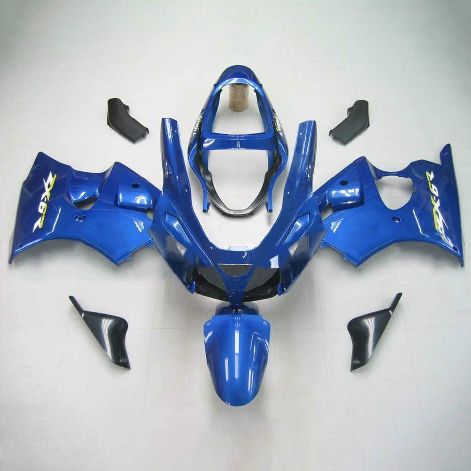 Kit carénage Amotopart 2000-2002 Kawasaki ZX6R bleu clair