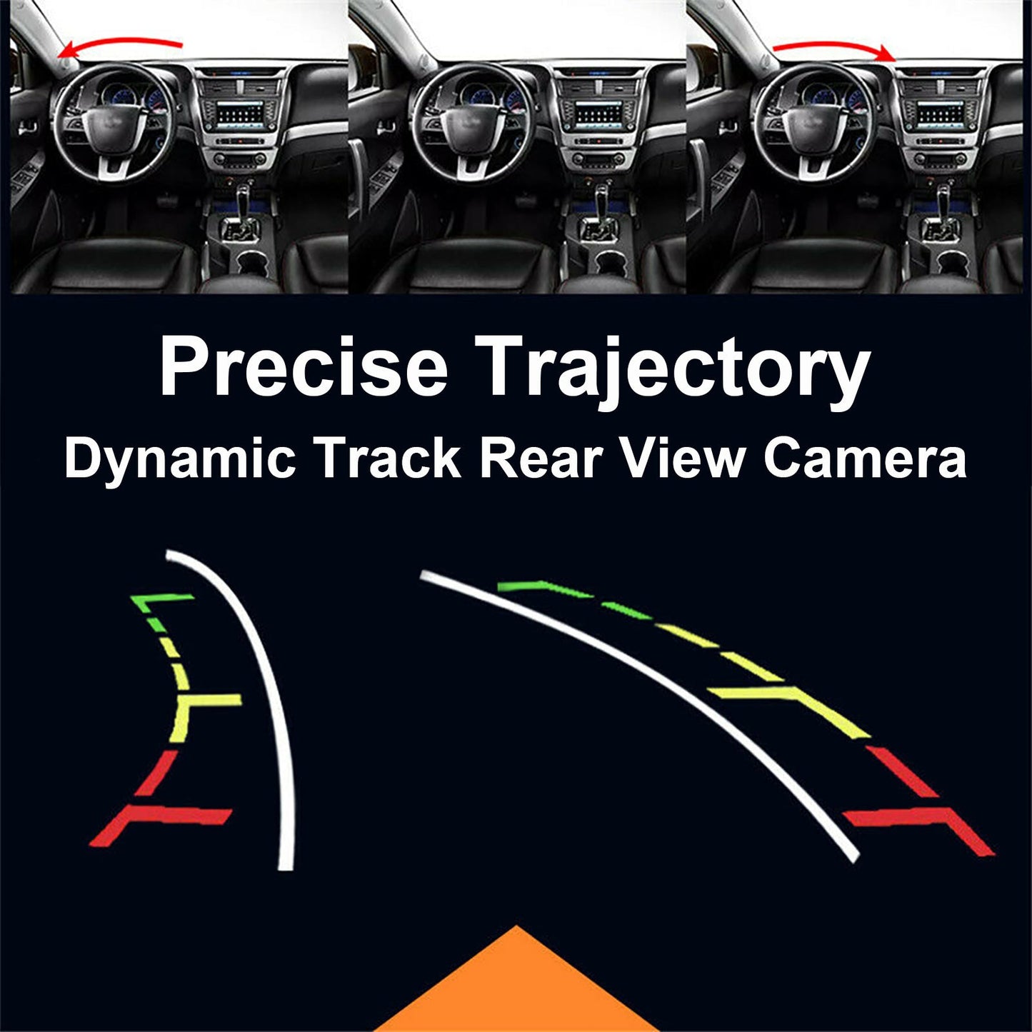 HD Dynamische Trajektorienspuren Auto Rückfahrkamera für x1 x3 x5 x6 m3 e46 e53 angepasst