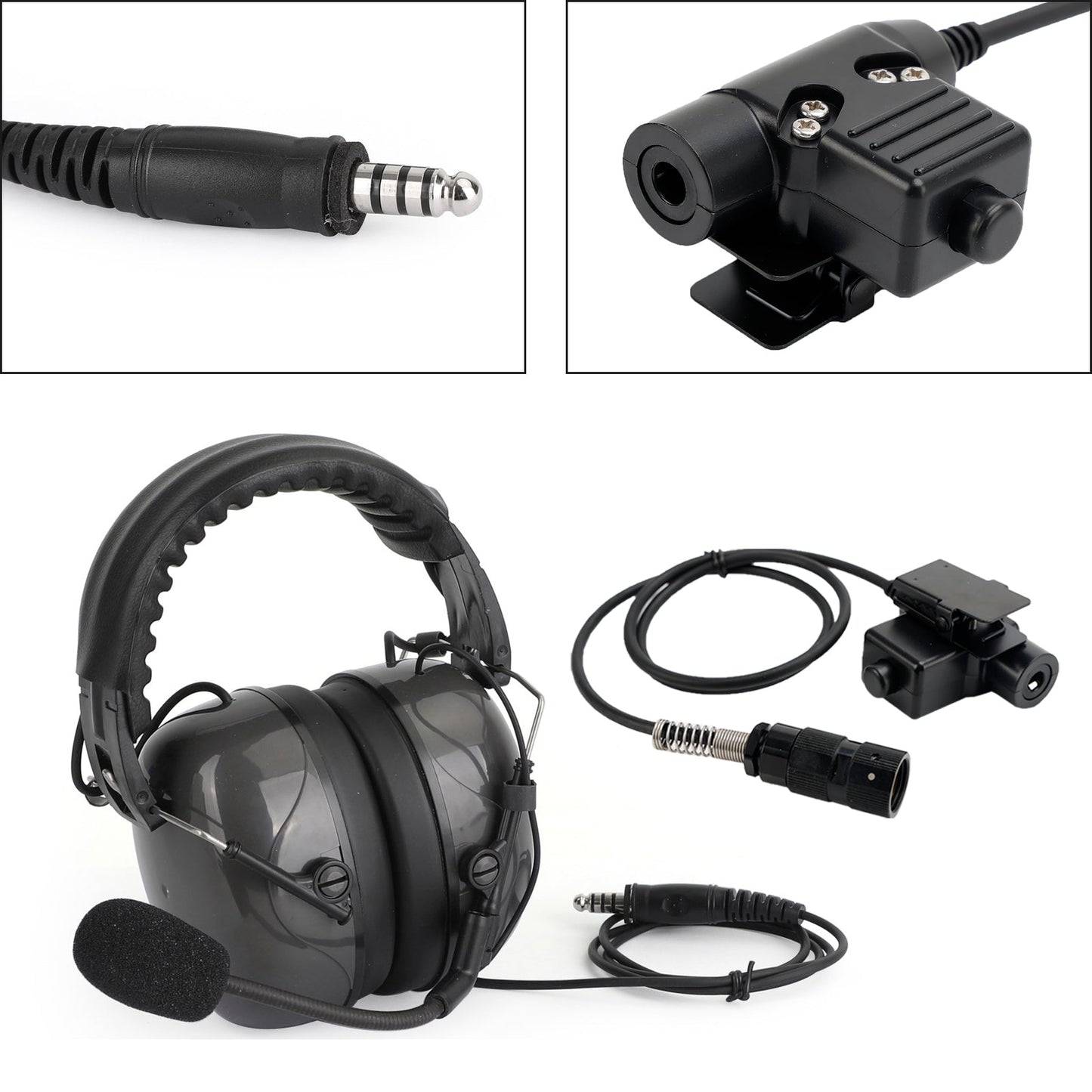 Für AN/PRC148 PRC152 U329 6-Pin U94 PTT C5 Einstellbare Noise Cancelling Headset