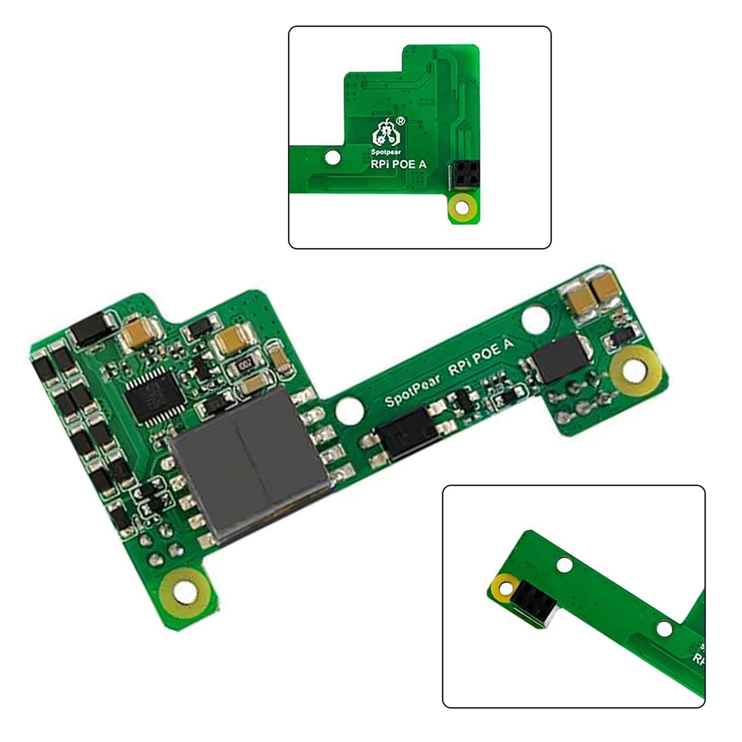 Raspberry Pi Poe Ethernet-Netzteil-Erweiterungsmodul unterstützt 3B+/4B mit Lüfter