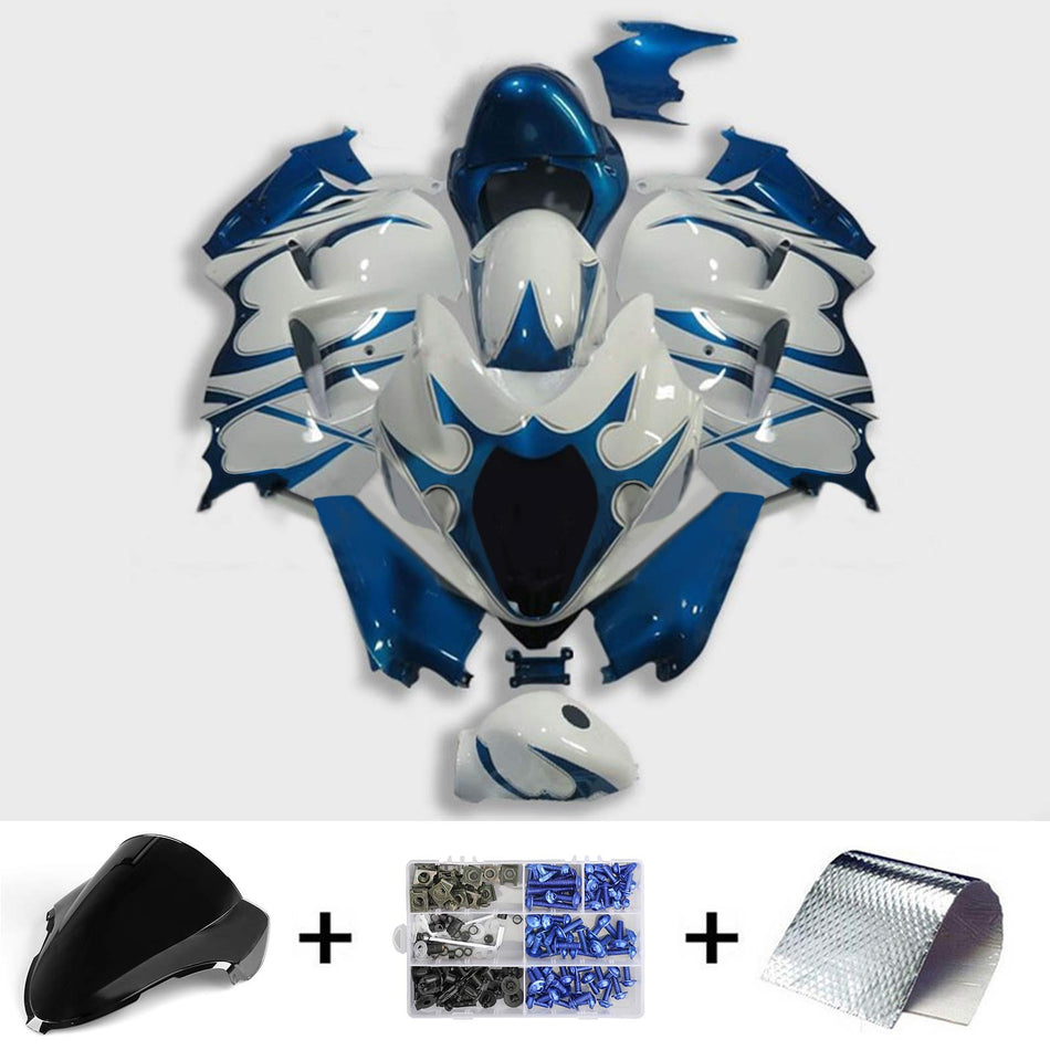 Amotopart Suzuki Hayabusa GSXR1300 1999-2007 Kit de carénage Corps Plastique