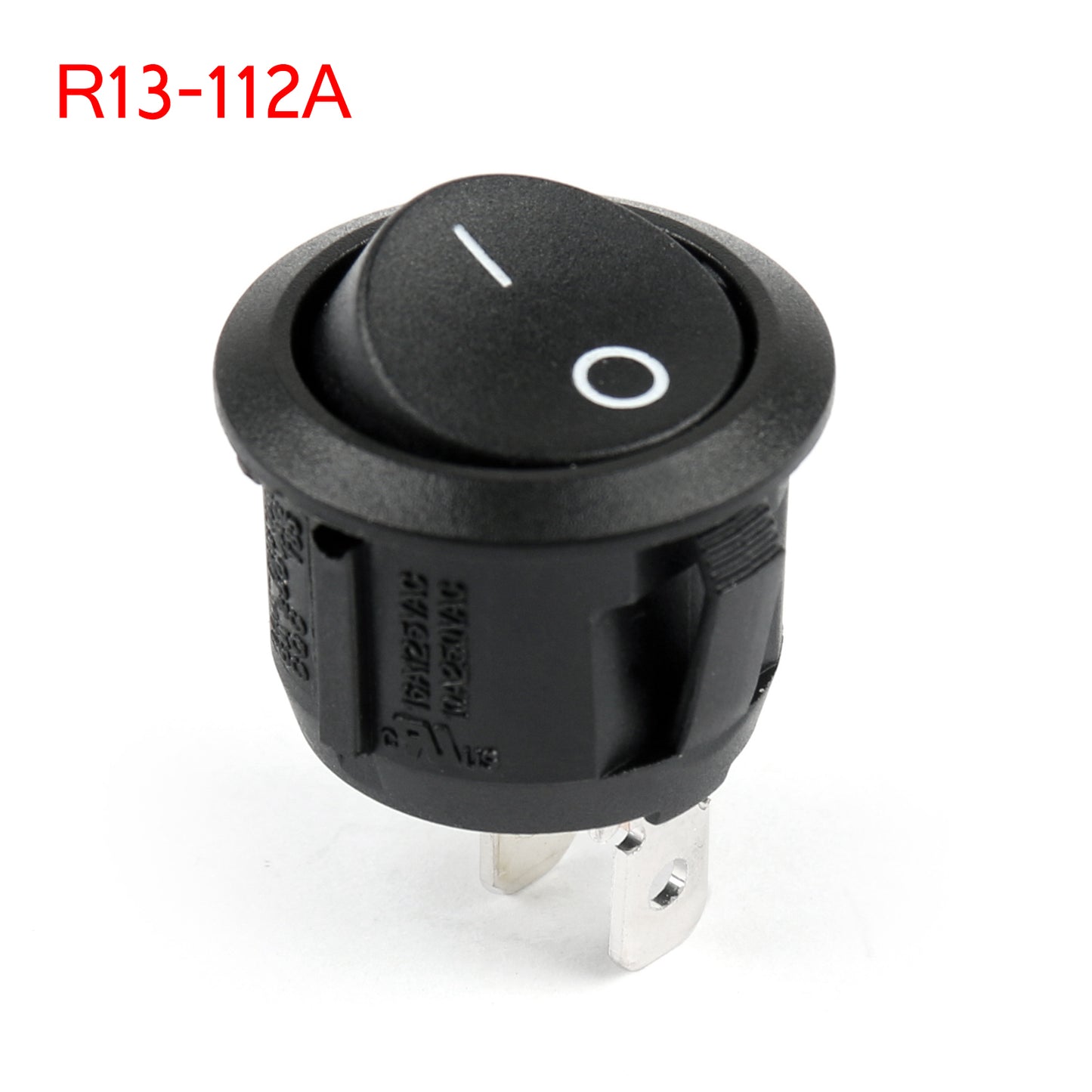 R13-112A Round Boat Rocker Switch SPST 2Pin ON-OFF 6A/250VAC 10A/125VAC