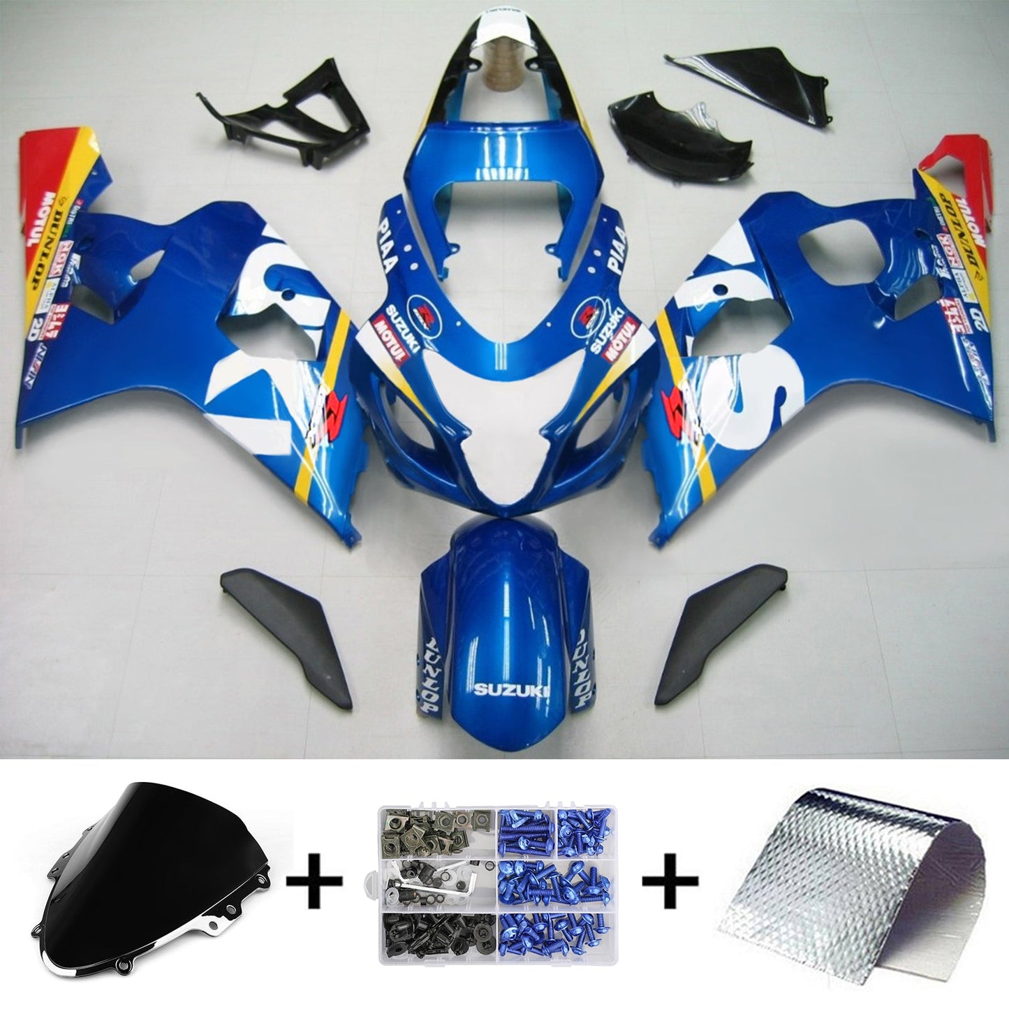 Amotopart Suzuki GSXR 600/750 2004-2005 Verkleidungskit Karosserie Plastik