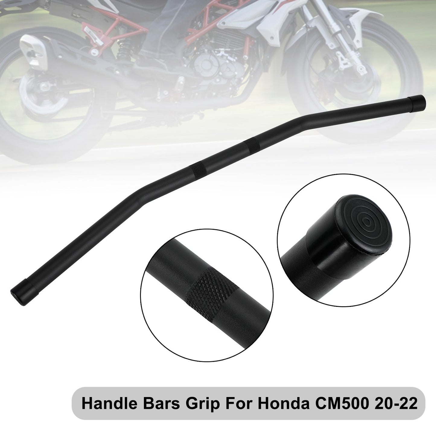 Honda CM500 2017-2022 Guidon universel 7/8" 22 mm pour guidon de moto Noir