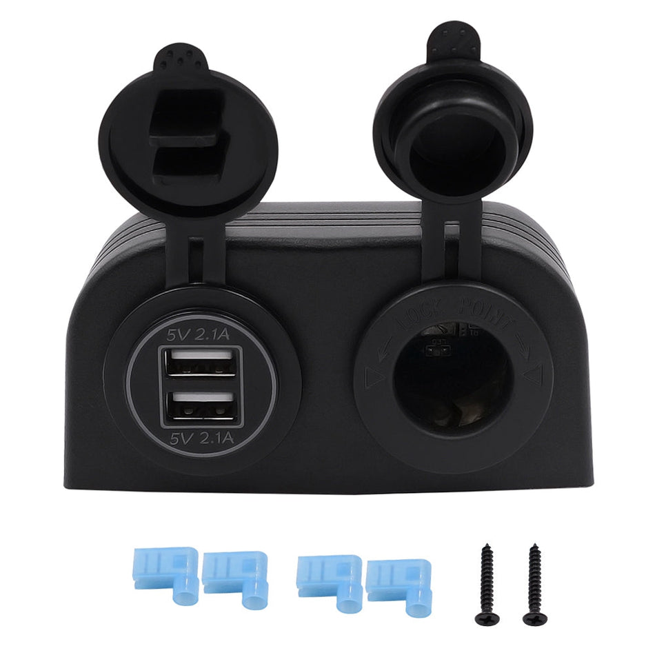 12 V Dual USB 4.2A Ladeger?te -Steckdosenauslassmontage für Auto Marine