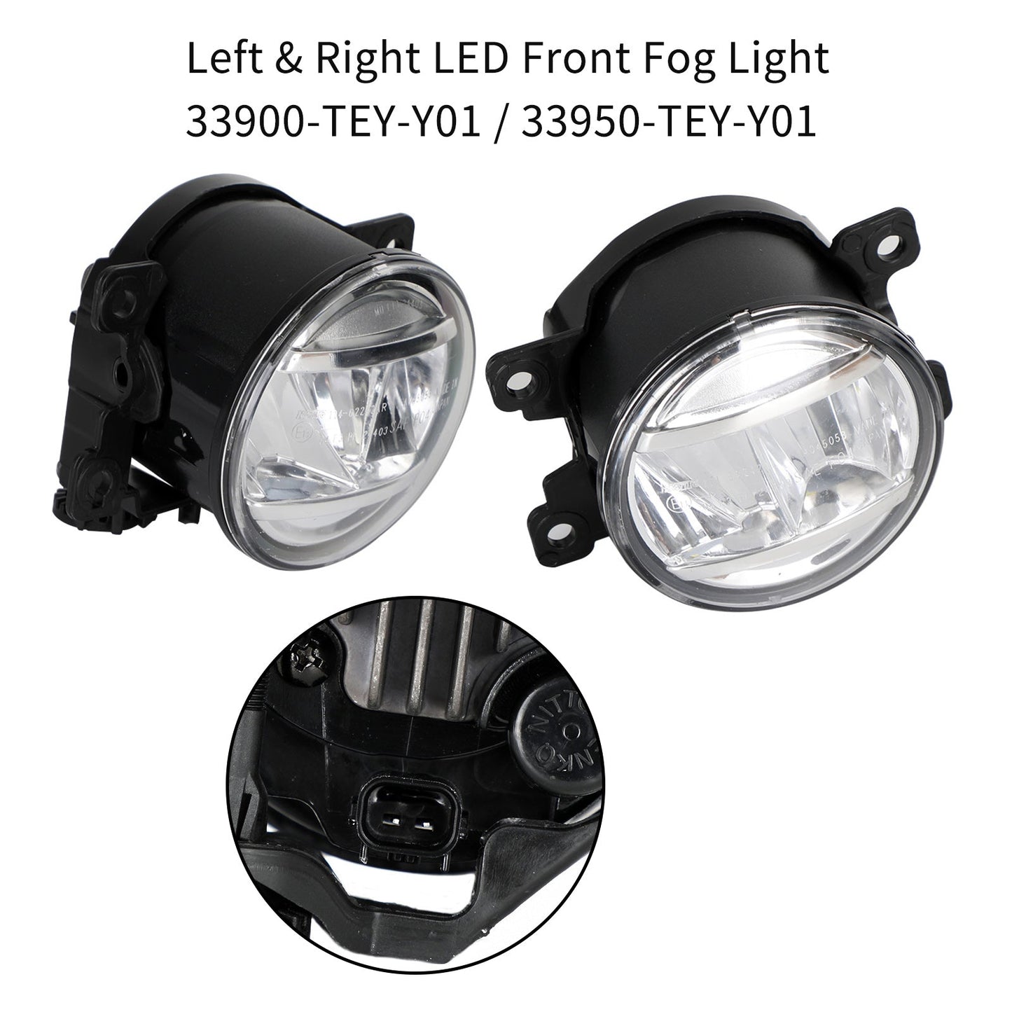 Links- und rechts LED-Fog-Lampen-Foglight Set für Honda Pilot Pass 2017-2021