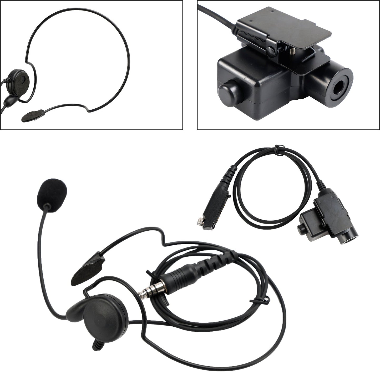 7,1-C7 Hinten Montieren Stecker Taktische Headset 6Pin U94 PTT Für STP8040 STP8080 STP9000