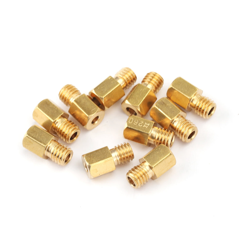 10x Hex Hauptdüse Düsenset für Mikuni VM/TM/TMX Vergaser Düse 200-290 280 4/042