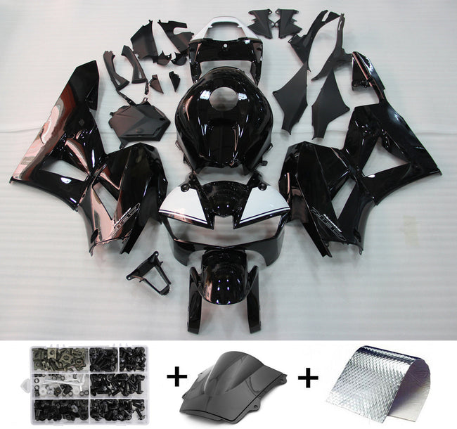 Amotopart 2013-2021 CBR600RR Honda Verkleidung Gloss Black Kit