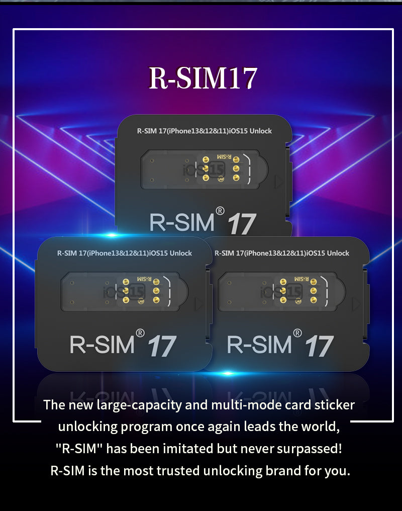 R-SIM 17 Nano déverrouiller la carte RSIM pour IOS 15 iPhone 13 12 mini 12 Pro XS MAX 8