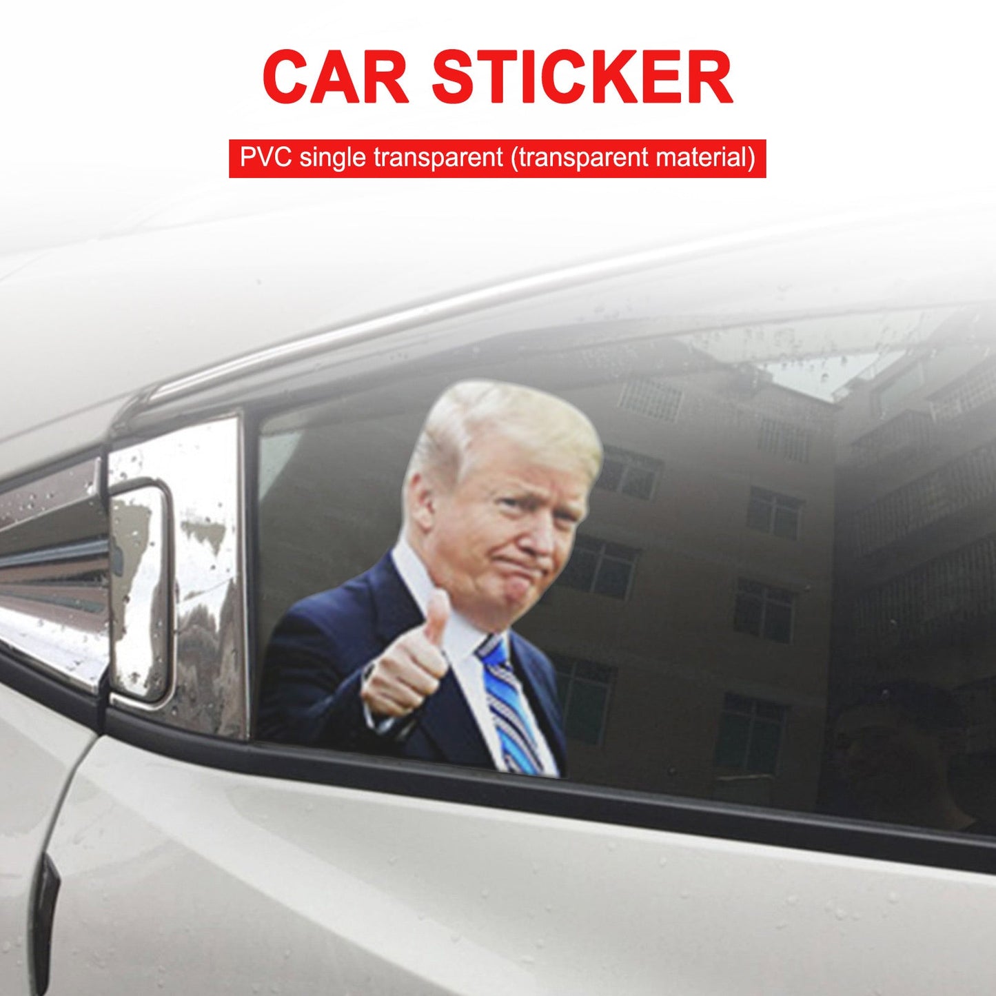 2020 voiture personnes décalcomanie Trump élection présidentielle côté passager fenêtre droite