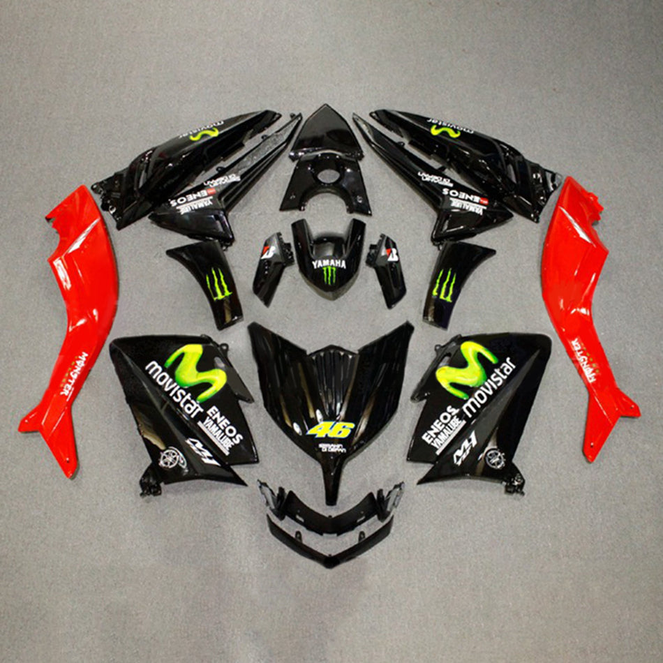 Amotopart Verkleidungsset f¨1r Yamaha T-Max TMAX530 2015¨C2016, Karosserie, ABS