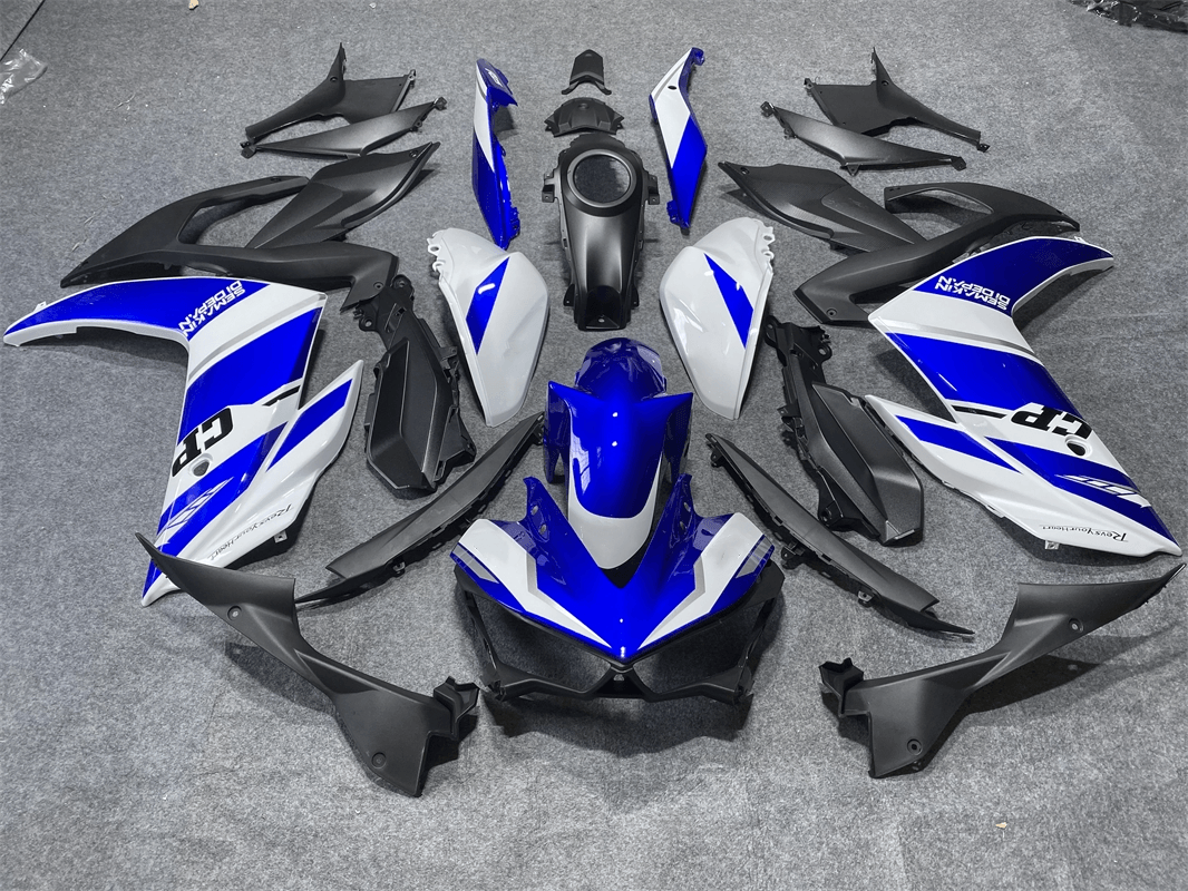 Amotopart Verkleidungsset für Yamaha YZF-R3 2014–2018, R25 2015–2017, Karosserie, ABS