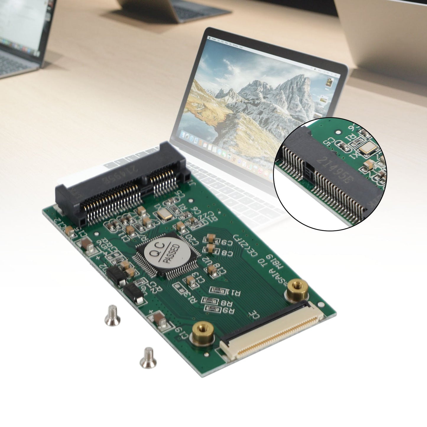 1,8 Zoll Mini MSATA PCI-E SSD HDD bis 40 Pin Zif CE-Kabeladapterkarte