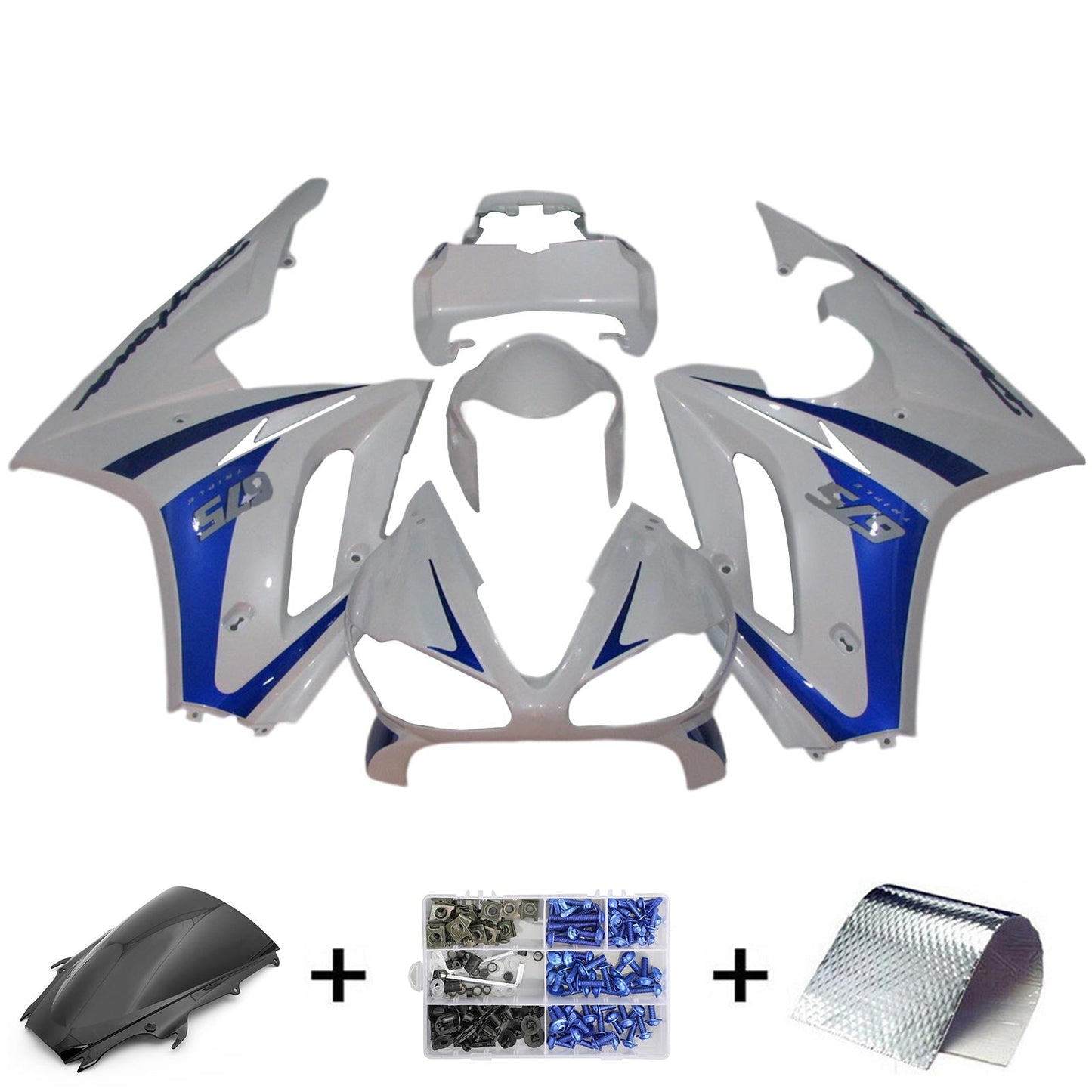 Amotopart Triumph Daytona 675 2009–2012 Verkleidungsset, Karosserie, Kunststoff, ABS