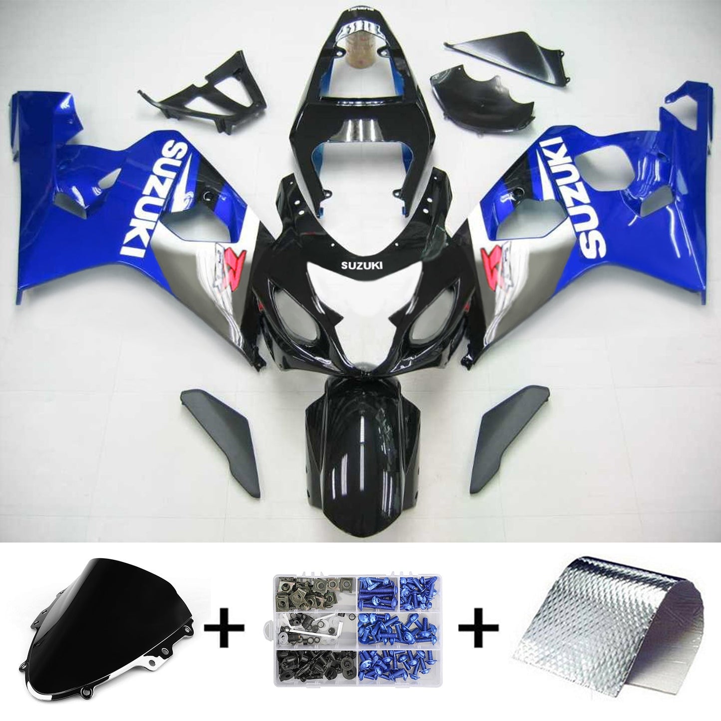 Amotopart Suzuki GSXR 600/750 2004-2005 Verkleidungskit Karosserie Plastik