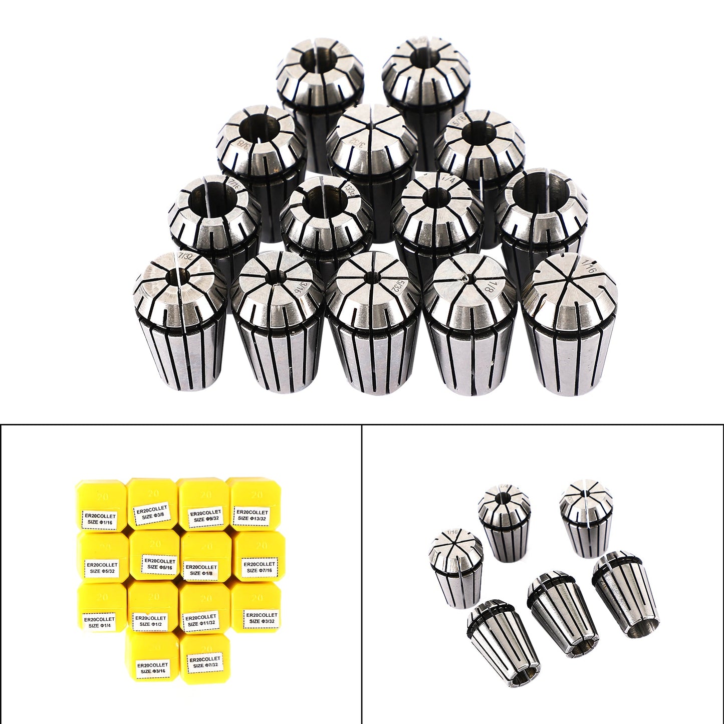 ER20 Spring Collet Set für CNC-Fräsderdermaschine Graviermaschine