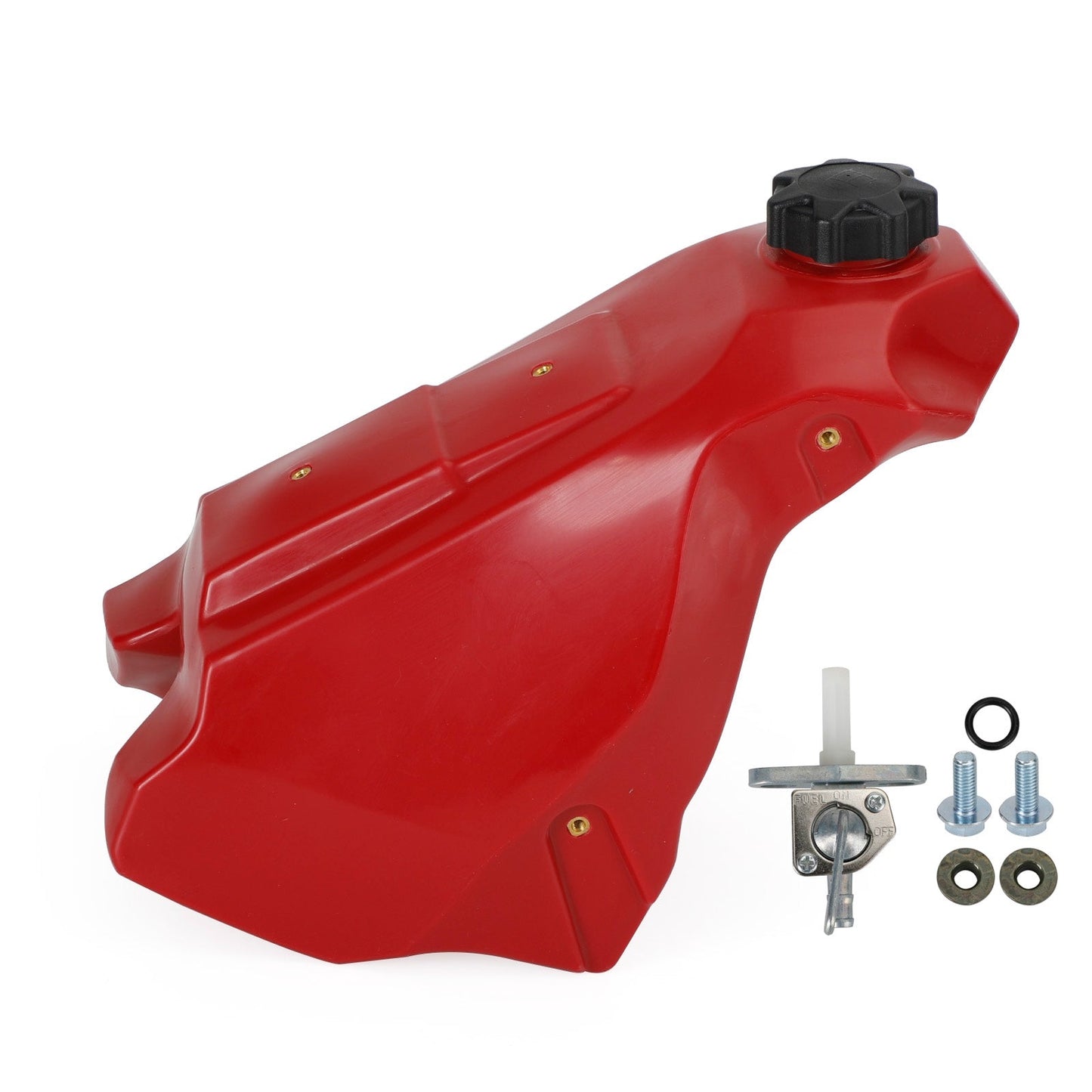 1989–2001 Honda CR500R Fuel Gas Tank &amp; Cap Red 3,6 Gal Benzinhahn Ventil Kit