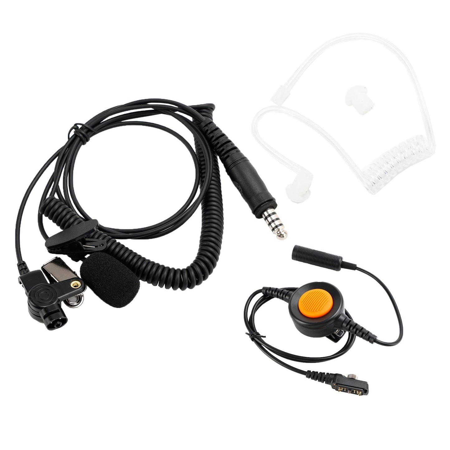 7.1-A3 Transparentes R?hren-Headset mit Mikrofon 6-Pin U94 PTT für Hytera PD780/700G/580