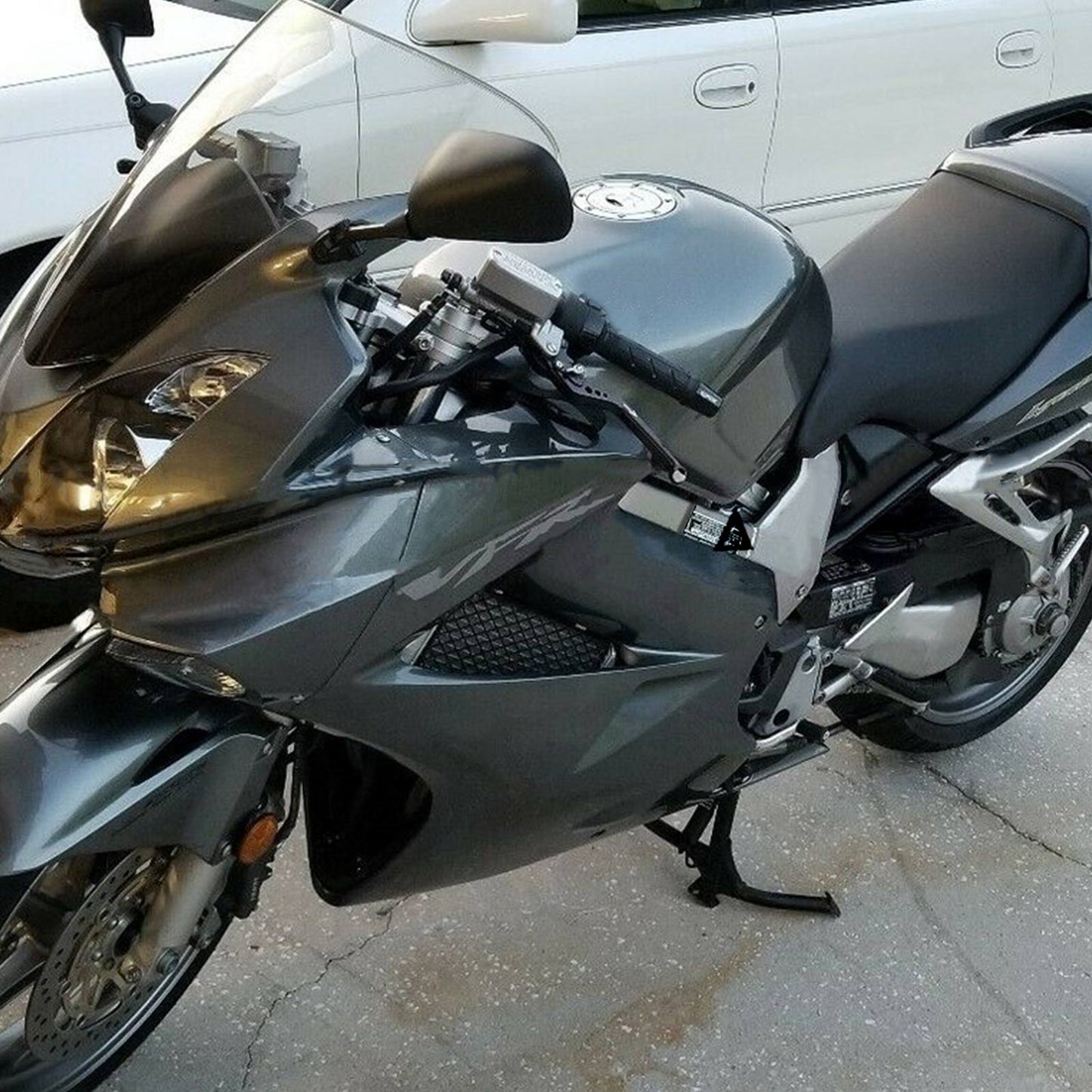 Amotopart 2002-2012 Honda VFR800 Sliver Grey Abzugskit