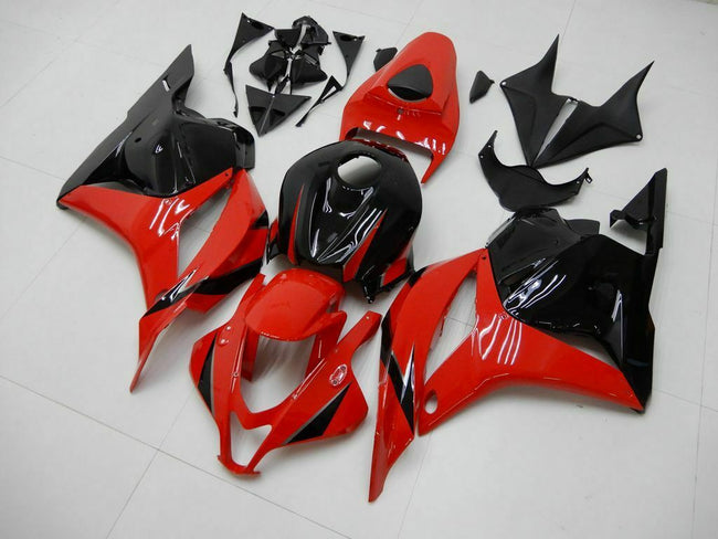 Amotopart 2009-2012 CBR600RR Honda Kit de carénage rouge et noir