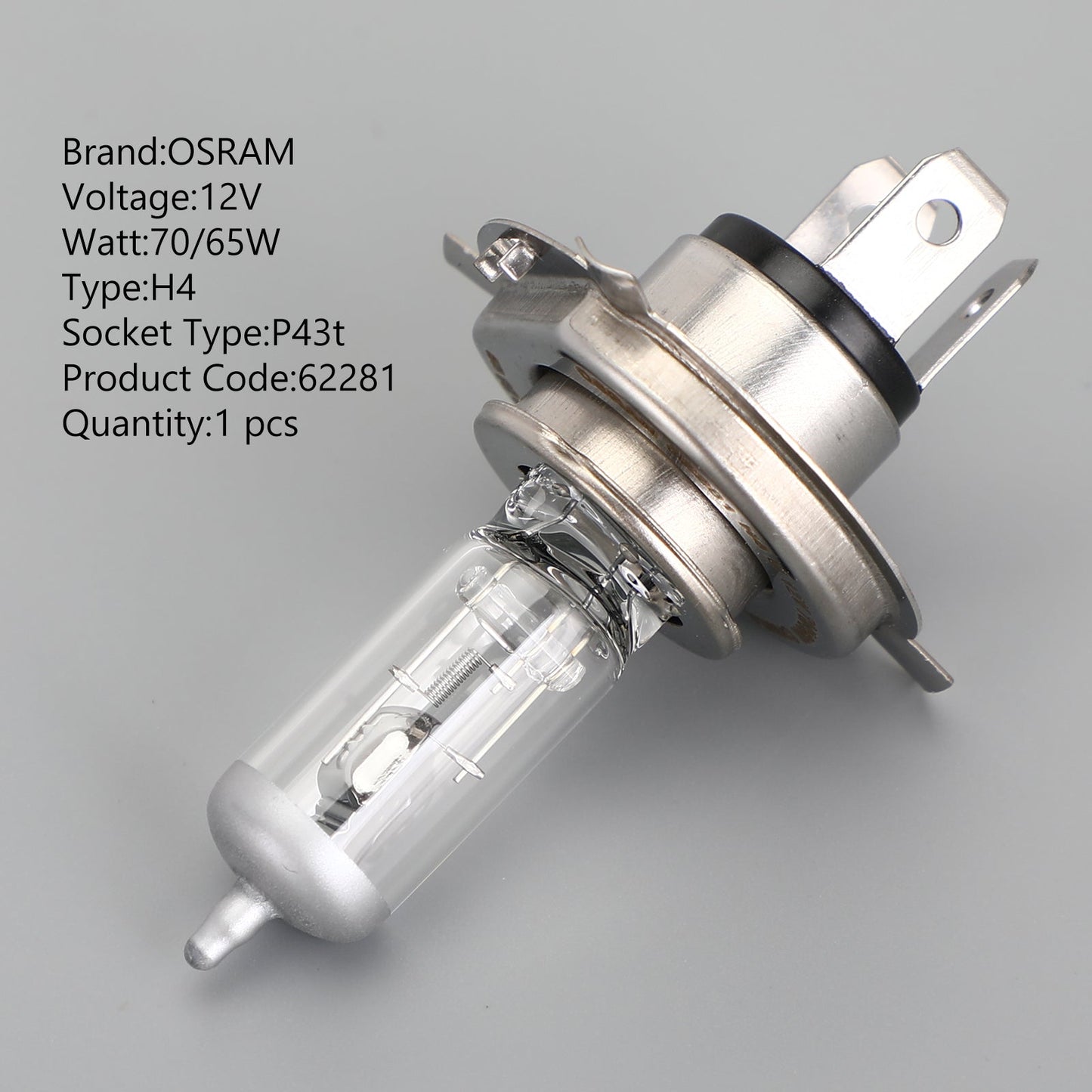H4 Für OSRAM Autoscheinwerfer Lampe Super +30% mehr Licht P43t 12V70/65W 62281 Generic