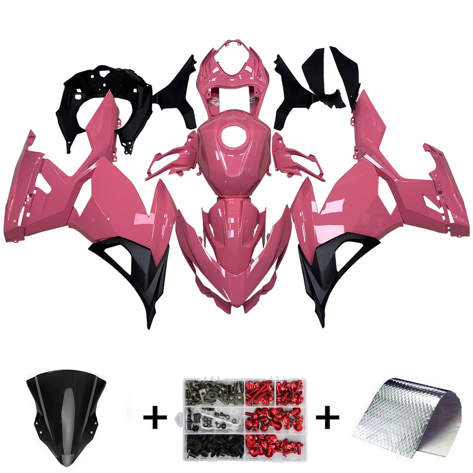 Amotopart Verkleidungsset f¨1r Kawasaki EX400/Ninja400 2018¨C2023, Karosserie, Kunststoff, ABS