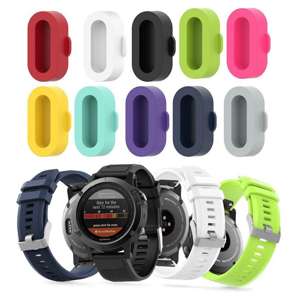 10pcs protecteur de port de charge en silicone coloré anti-poussière adapté pour garmin fenix 5