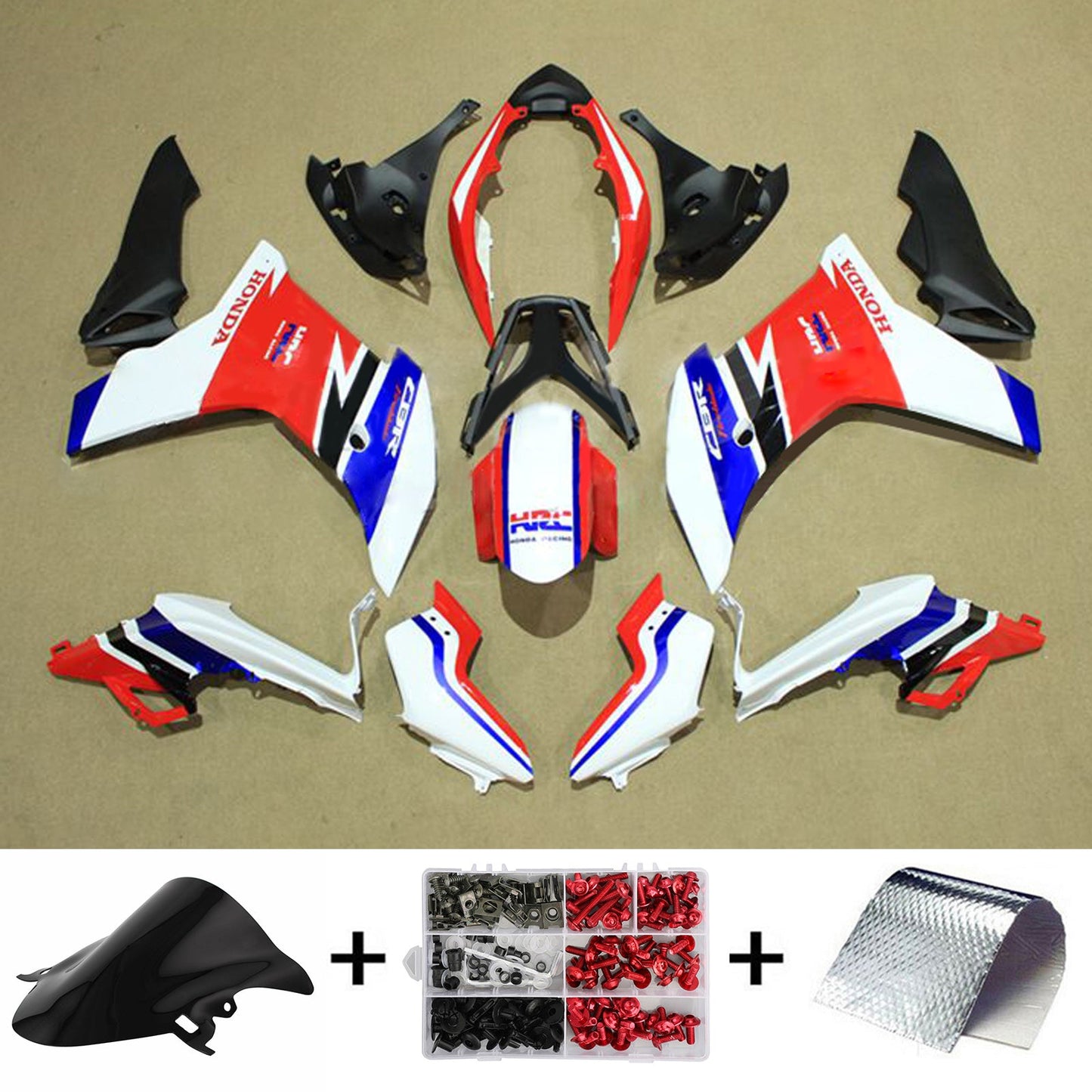 Amotopart Honda CBR600F 2011–2013 Verkleidungsset, Karosserie, Kunststoff, ABS