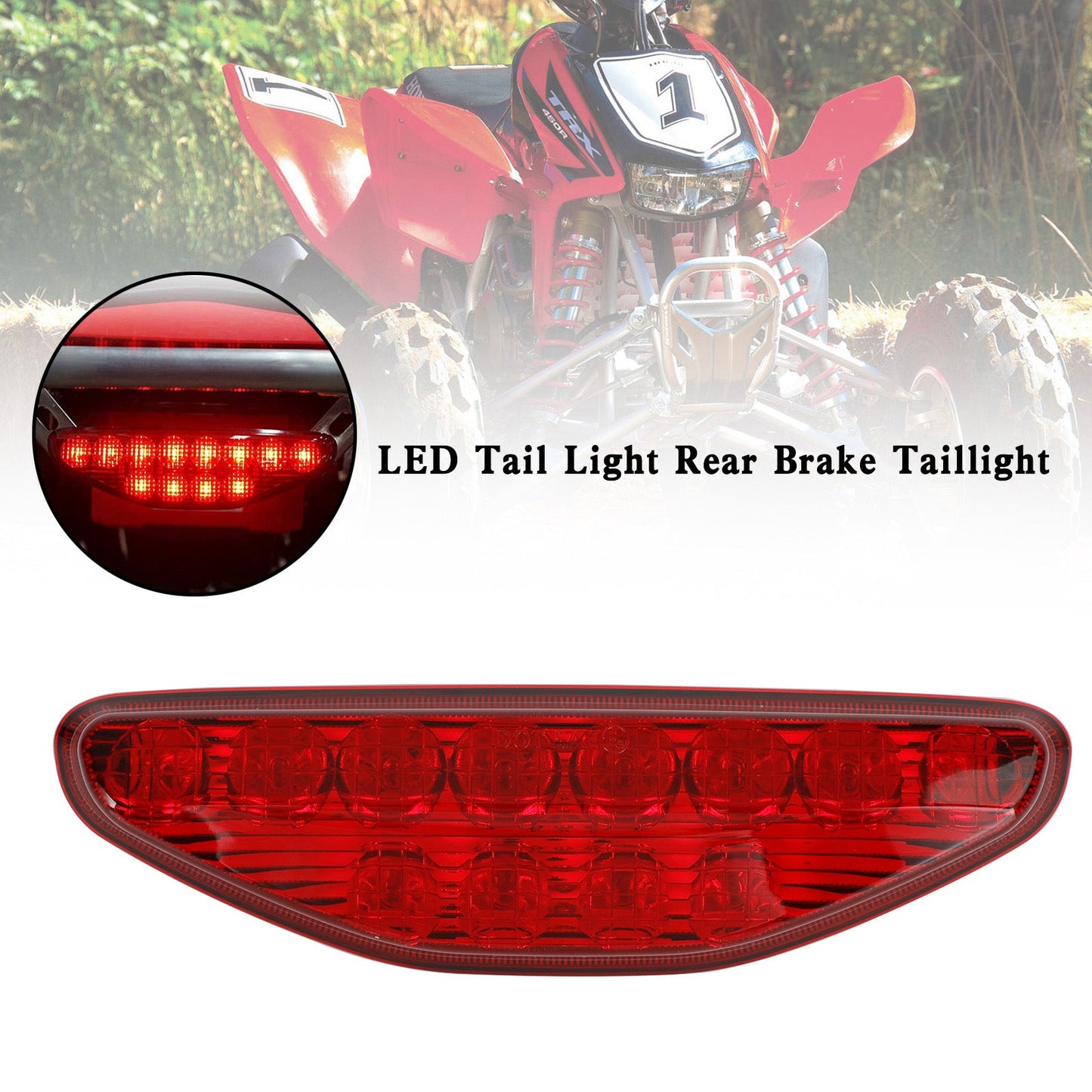 Feu arrière LED feu arrière pour Honda TRX450R &amp; TRX450ER 2006-2014 générique