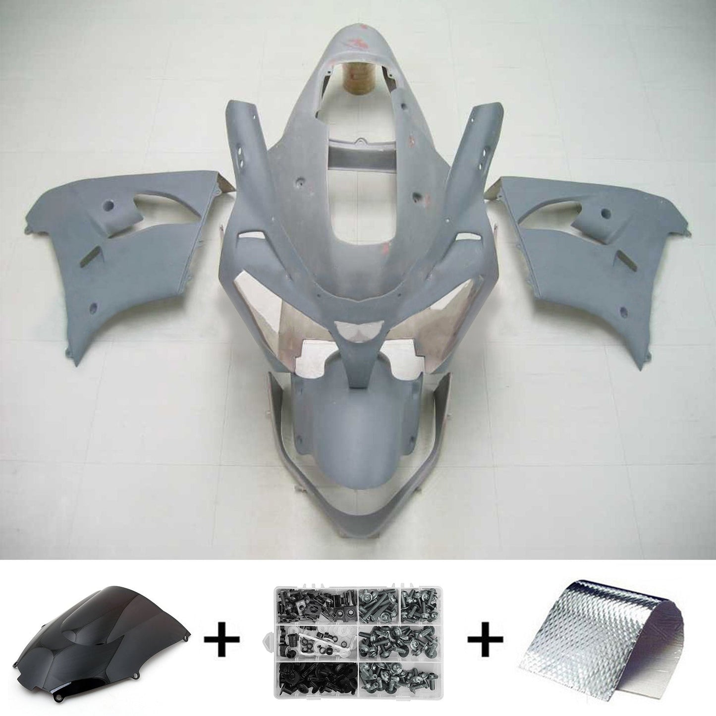 Amotopart Kawasaki 2002-2003 ZX9R Kit de déclenchement tout gris