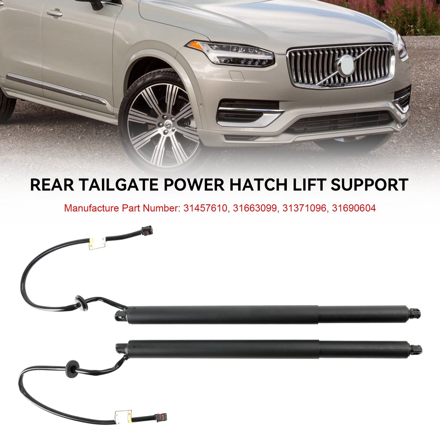 2 Stück Heckklappen-Powerlift-Unterstützung passend für Volvo XC90 Sport Utility 2016–2019