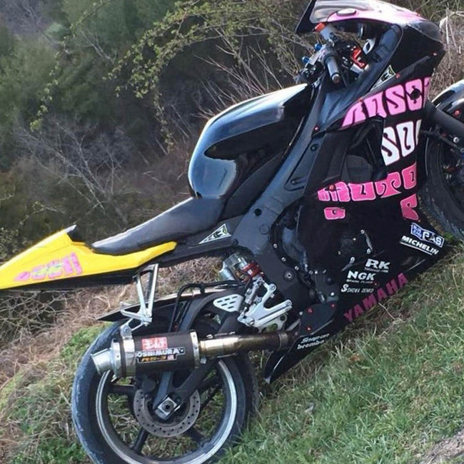 Amotopart Yamaha 2005 YZF 600 R6 Black Pink Fairing Kit