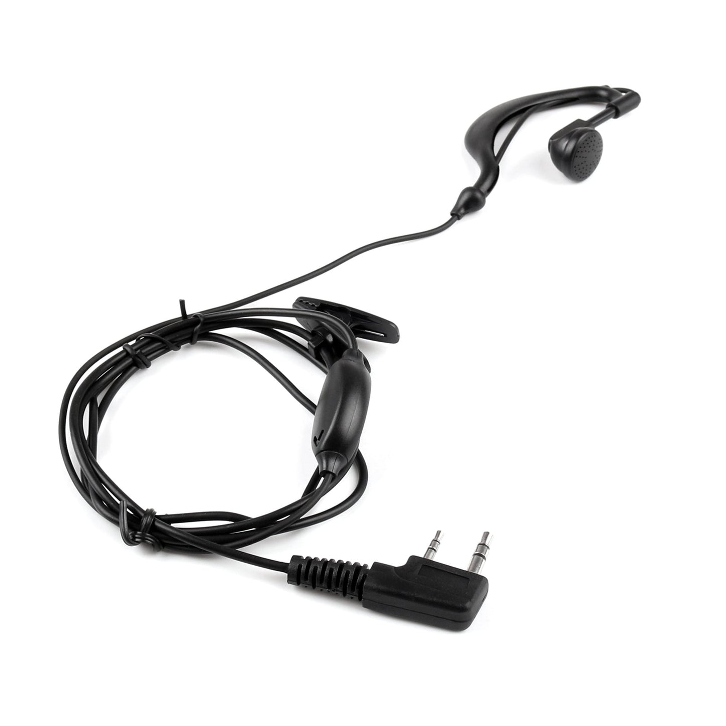 5x Headset Ohrhörer Koopfhörer 2-Polige Mikrofon für Baofeng Walkie Radio UV 5R BF 888s
