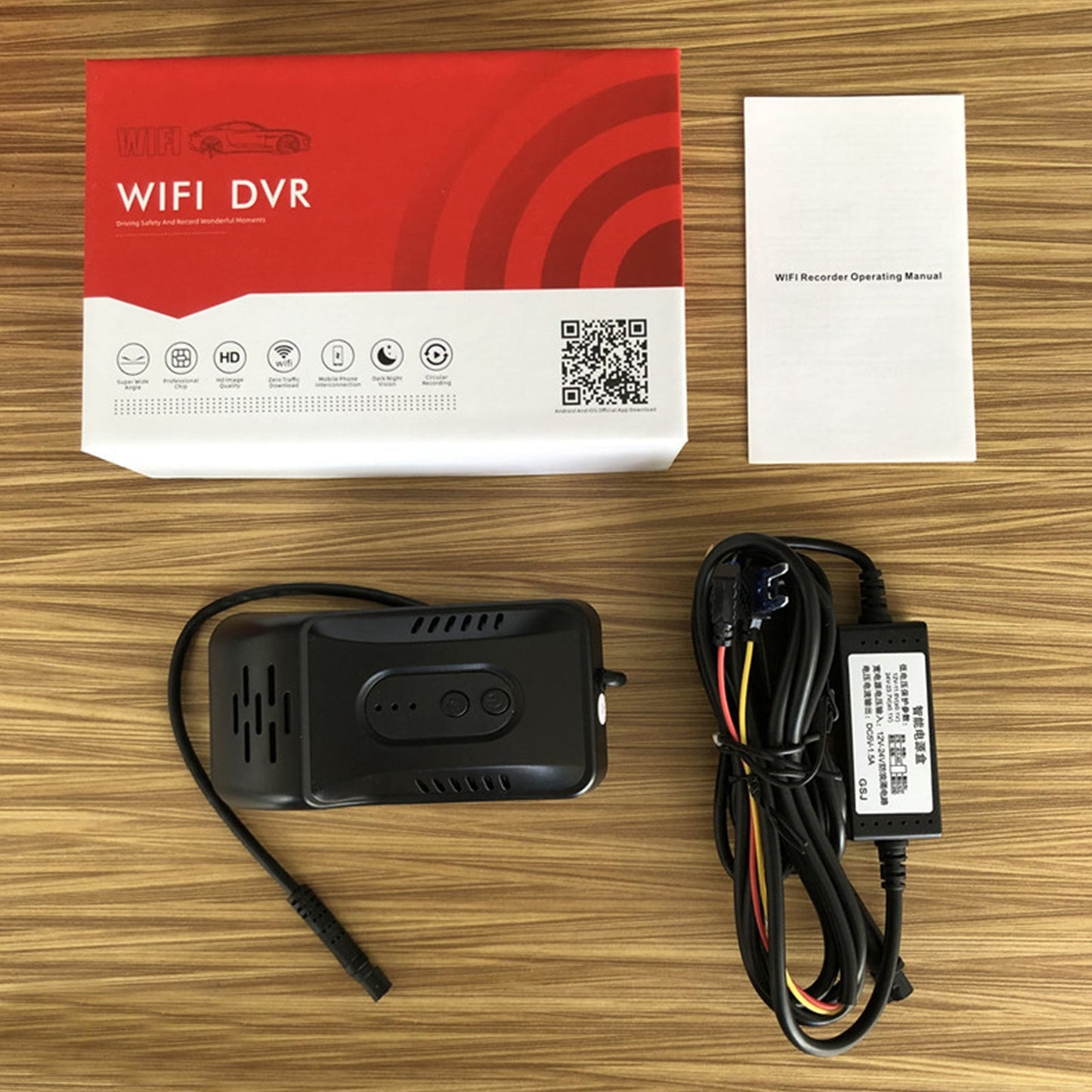 Nouveau 1080P Wifi voiture caché DVR avant Dash Cam caméra enregistreur vidéo G-Sensor