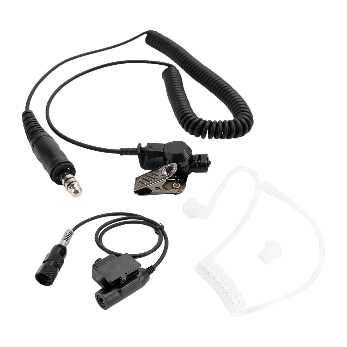 Für AN/PRC148 PRC152 U329 6-Pin U94 PTT 7.1-A3 Single Transparent Tube Headset