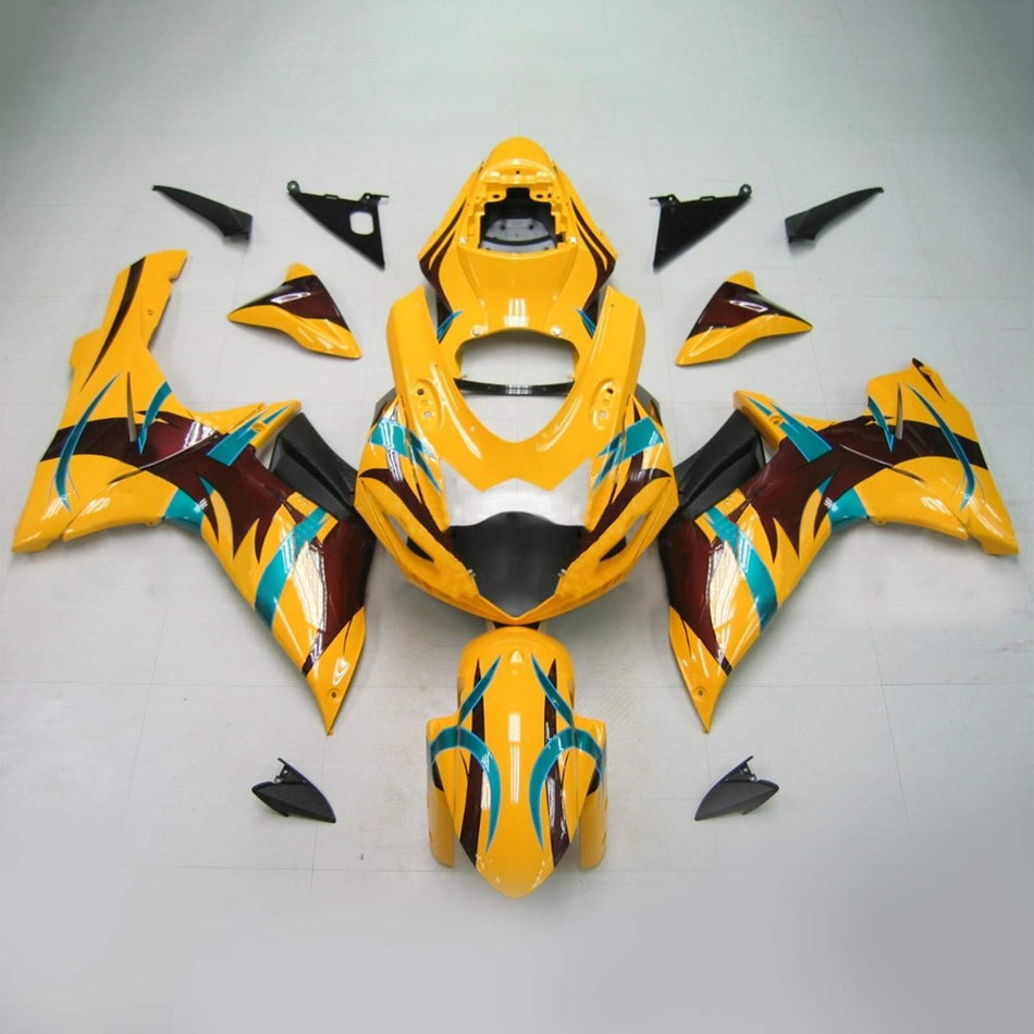 Amotopart Suzuki GSXR 600/750 2011-2022 K11 kit carénage carrosserie plastique ventre