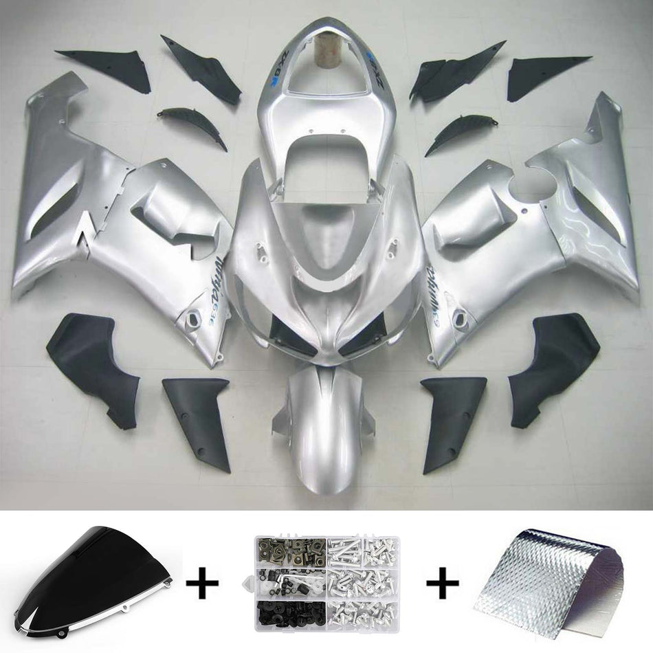 Amotopart Kawasaki 2005-2006 ZX6R 636 Sliver Abzugskit