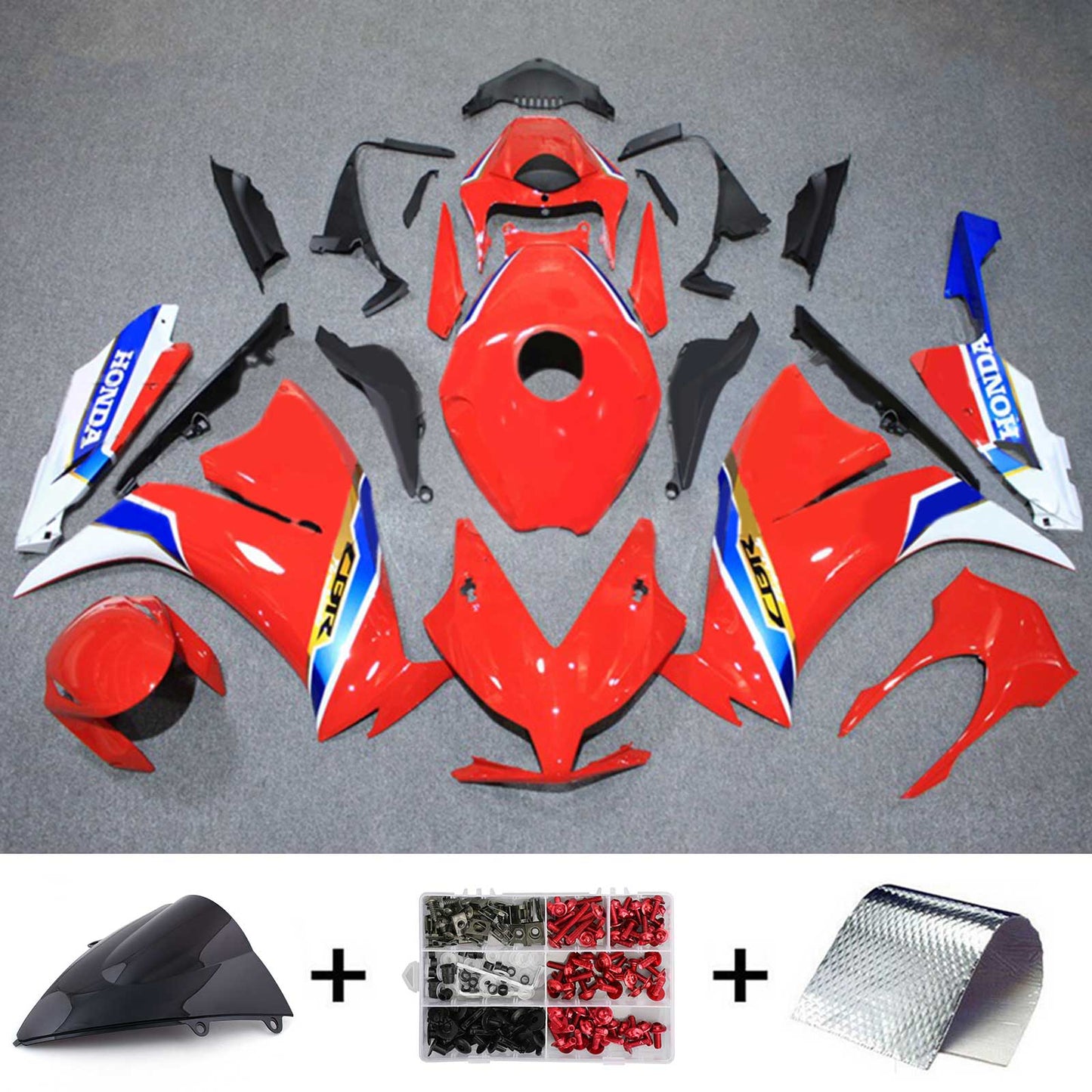 Amotopart Honda CBR1000RR 2012–2016 Verkleidungsset, Karosserie, Kunststoff, ABS